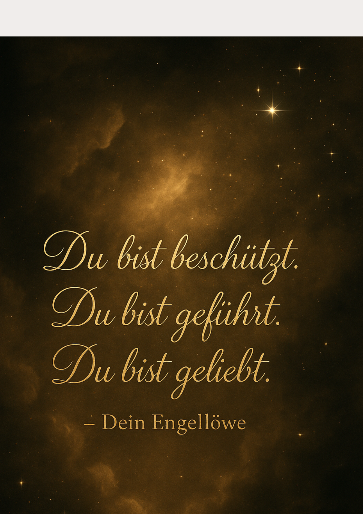Engelposter – Du bist beschützt, geführt und geliebt