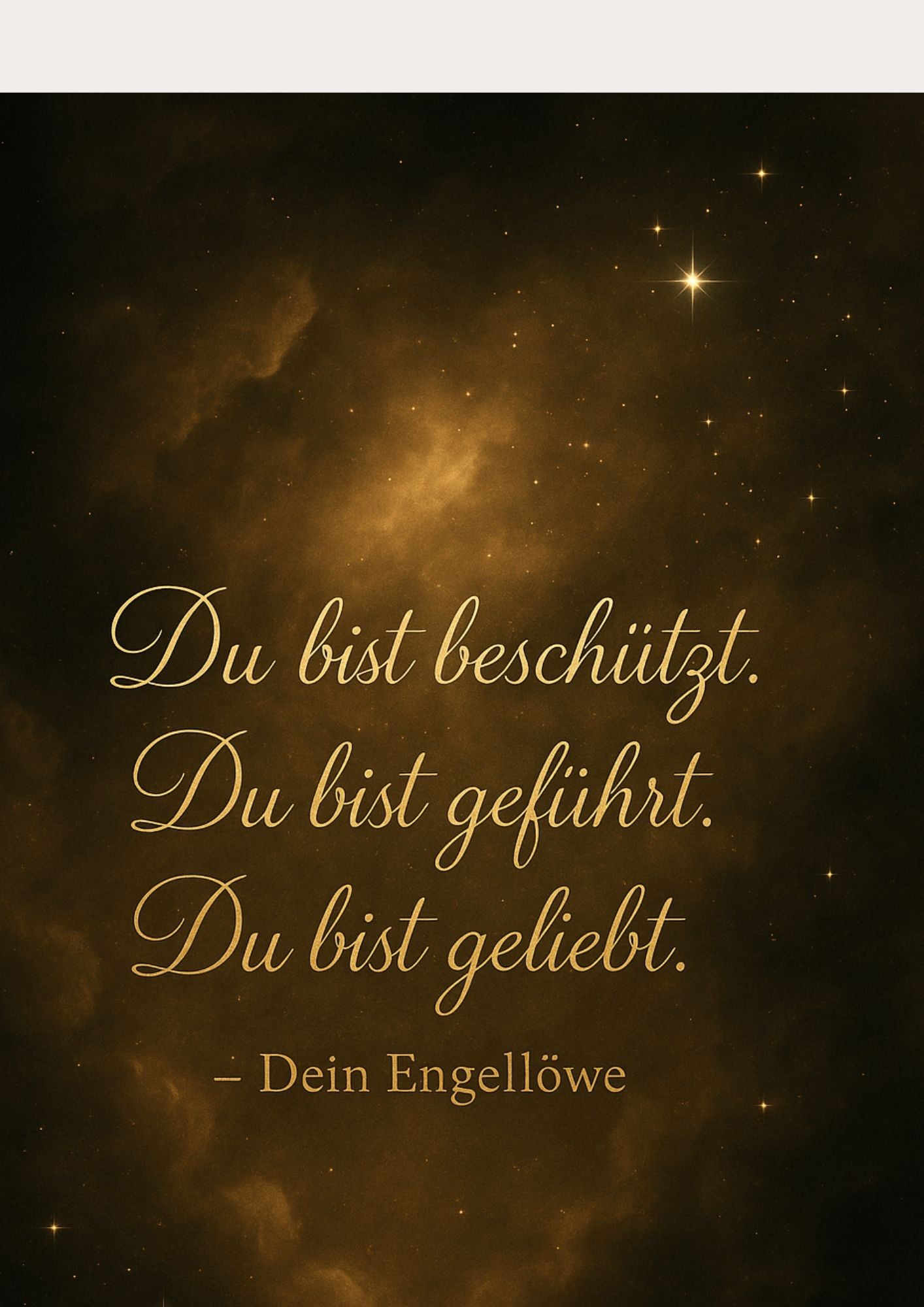 Engelposter – Du bist beschützt, geführt und geliebt