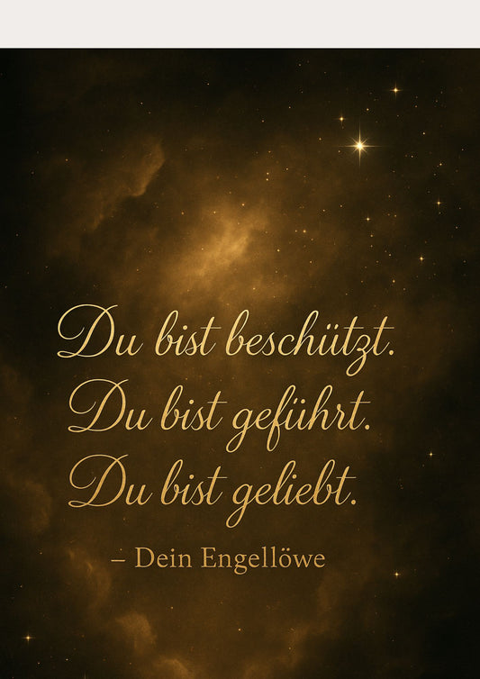 Engelposter – Du bist beschützt, geführt und geliebt